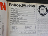 Railroad Modeler 1973 March Inspection cars Single stall engine house Logging la
