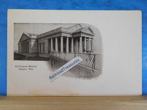 Postcard Burlington Station Omaha Neb.