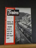 Trains Magazine 1956 April Tipple to Tidewater C&O hopper cars Insull's interurb