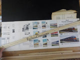 Model Railroader Diesel plan package with 29 Full-Color Plates HO-O 8-9 Includes