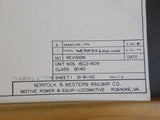 Norfolk & Western Railway Co Motive Power & Equipment Locomotive #1602-1609 SD40