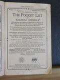 Pocket List of Railroad Officials #292 1967 4th quarter