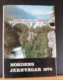 Nordens Jarnvagar 1974 by Frank Stenvall B&W photos w/ Dust Jacket