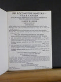 Locomotive Rosters1989 edition By James Kerr Soft Cover