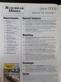 Railroad Model Craftsman Magazine 2009 June INDEX Simple flat car loads RI Kitba