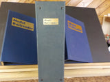 Model Railroader Magazine Binders 5 approx 5 inch binders with rods Blue USED
