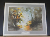 Renaissance Lithographic Print  E. Wonink Still Life in Yellow