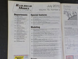 Railroad Model Craftsman Magazine 2010 July Modeling backyards PRR Flat car & lo