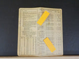 Great Northern Employee Timetable #103 Minot Division 1962