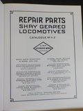 Shay Repair Parts 1921 Catalog REPRINT