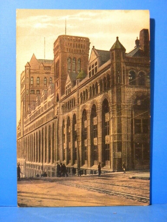 Postcard Carte Postale Canadian Pac Railroad Station Montreal Postmarked 1915