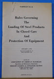 Association of American Railroads Pamphlet #23 1974 Steel Products Closed cars