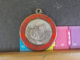 Jaycees District of Columbia Medallion Silver Dollar necklace NO CHAIN