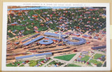 Postcard Illinois Central RR Shops and Round House Waterloo IA