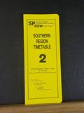 Southern Pacific Employee Timetable #2 Southern Region 1986 April 27