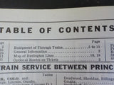Burlington Route System Public Timetable 1956 May-October