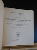 List of Merchant Vessels of the United States 1909 Navy Army Sailing Steam Damag