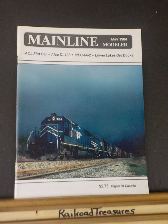 Mainline Modeler 1984 May C&O BL2 painting guide ACL Flat car MED 4-6-2 1930s st