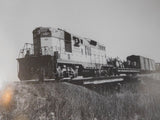 Union Pacific Yellow, Nebraska Central Red a study in black and white by Michael