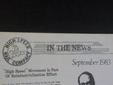 In The News 1983 September High Speed Rail Compact