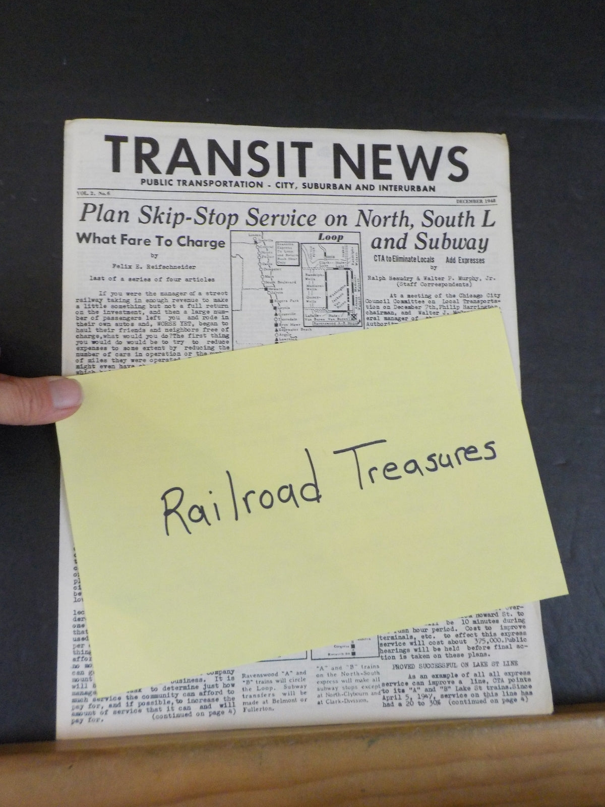 Transit News 1948 December Plan Skip-Stop Service on North, South L ...