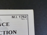 EMD Maintenance Instructions MI 1752 Rev J Lubricating oil for domestic locomoti