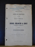Chicago Burlington & Quincy Railroad Company Annual Report 1912 June 30