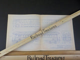 Blueprint Philadelphia & Reading 1872 Arch-Window 55 ft Coach #218  BP #305