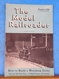 Model Railroader Magazine 1938 August Build a wrecking Crane