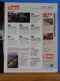 Trains Magazine 2013 July Chicago's legendary hot spot Flagg Coal 75 Lumber traf