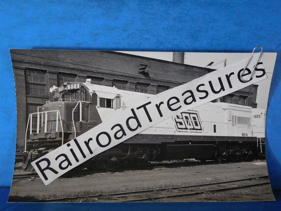 Photo Soo Line Locomotive #804 8x5 B&W New paint scheme