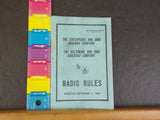 Chesapeake & Ohio Baltimore & Ohio  Radio Rules 1966