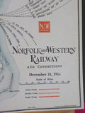 Norfolk and Western Railway Annual Report 59th  Year ended December 31 1954  MAP