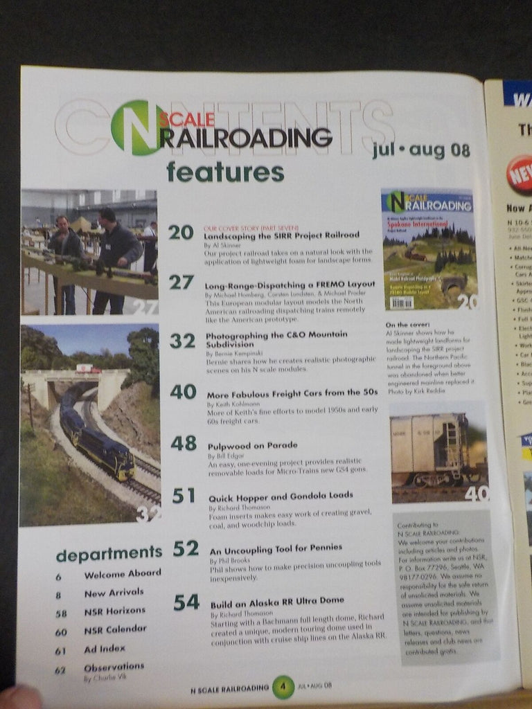 International Model R N Scale Railroading #48 2008 July August Spokane International Model R ...