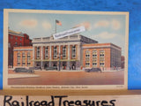 Postcard Pennsylvania- Reading Seashore Lines Station, Atlantic City, New Jersey
