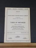 Chicago Great Western Railway Company Table of Distances