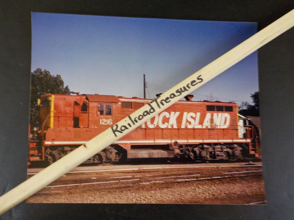 Photo Rock Island Railroad Locomotive #1216 8 X 10 Color Memphis TN 1970