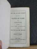 New York and Erie Railroad Rates of Fare 1857? NY to Stockport, Hancock- Dunkirk