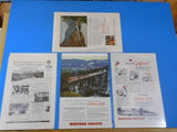 Ads Western Pacific RR California Zephyr #5 Advertisements from various magazine