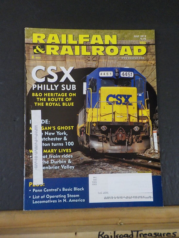 Railfan & Railroad Magazine 2012 July CSX Philly Sub Morgan's Ghost