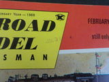 Railroad Model Craftsman Magazine 1969 February RMC NP Gas electric Trees Transi