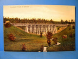 Postcard Union Postale Universelle Carte Postale Railroad Bridge in Sweden Vinta