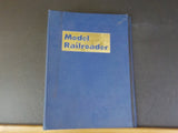 Model Railroader Magazine Binders 5 approx 3 inch binders with rods Blue USED