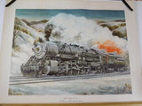 Print Baltimore & Ohio Railroading Co 6150 Class L1 2-10-2 1973