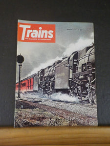 Trains Magazine 1975 March CN under catenary Tale of 3 trains