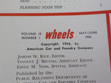 How to Travel by Train B&O WHeels 1954 May June