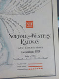 Norfolk and Western Railway Annual Report 34th Year ended December 31 1929  MAP
