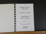 Beaver County Trolleys By Benson Rohrbeck     Spiral Bound