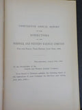 Norfolk and Western Railway Annual Report 13th Ending June 30 1909 FOLDOUT MAP