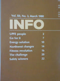 INFO Union Pacific Railroad 1980 March Employee  UP Northwest changes